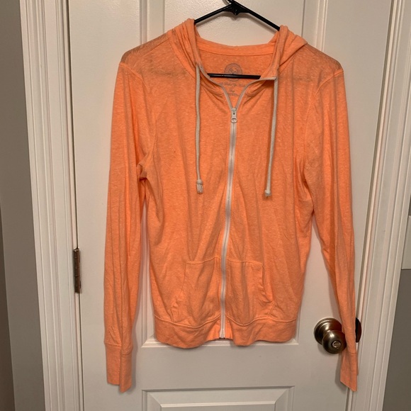 SO Tops - SO | orange zip up hoodie